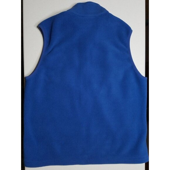 Lands' End Full Zip Aircore-200 Fleece Vest Zipped Pockets Blue Men's Large - Picture 13 of 13